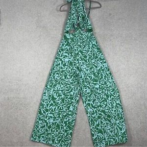 Free people Kira jumpsuit Blue Green